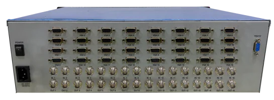 rear panel of hybrid matrix